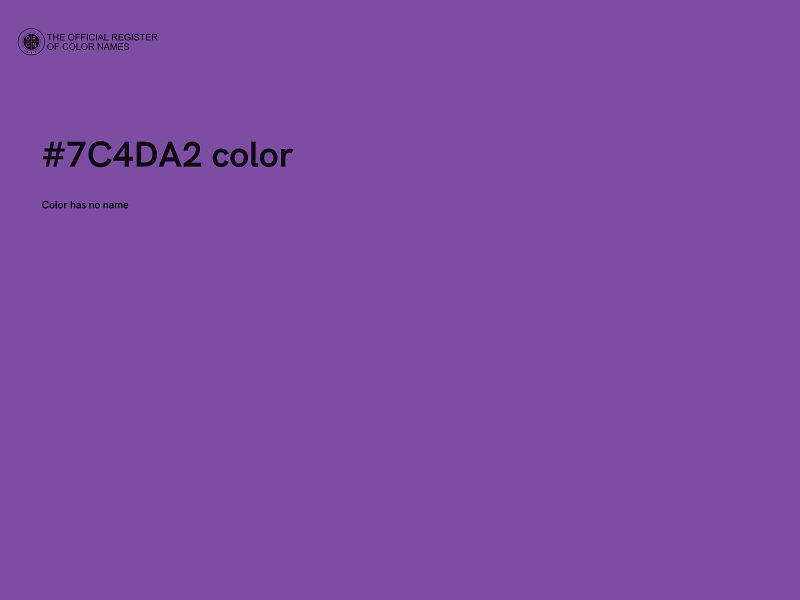 #7C4DA2 color image