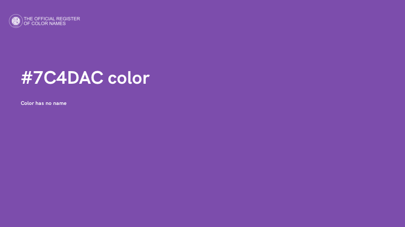 #7C4DAC color image