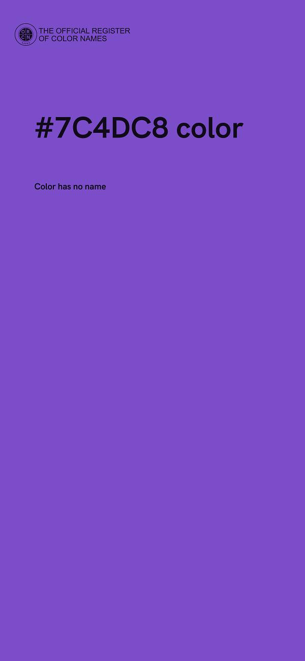 #7C4DC8 color image