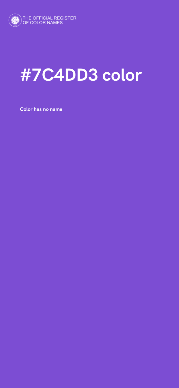 #7C4DD3 color image