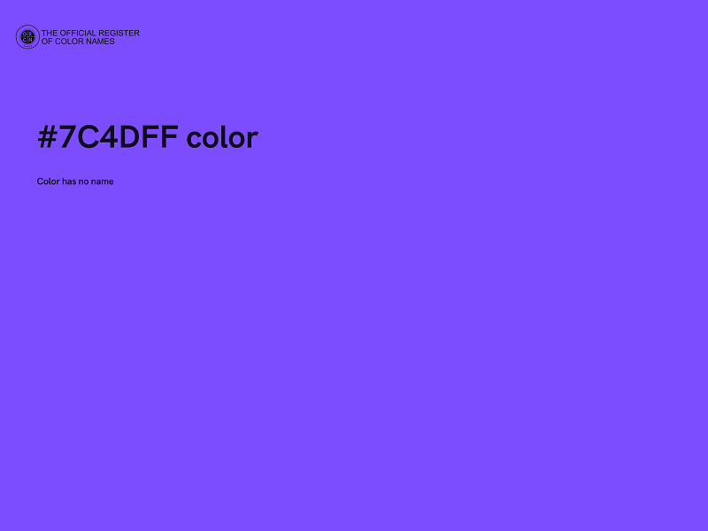 #7C4DFF color image