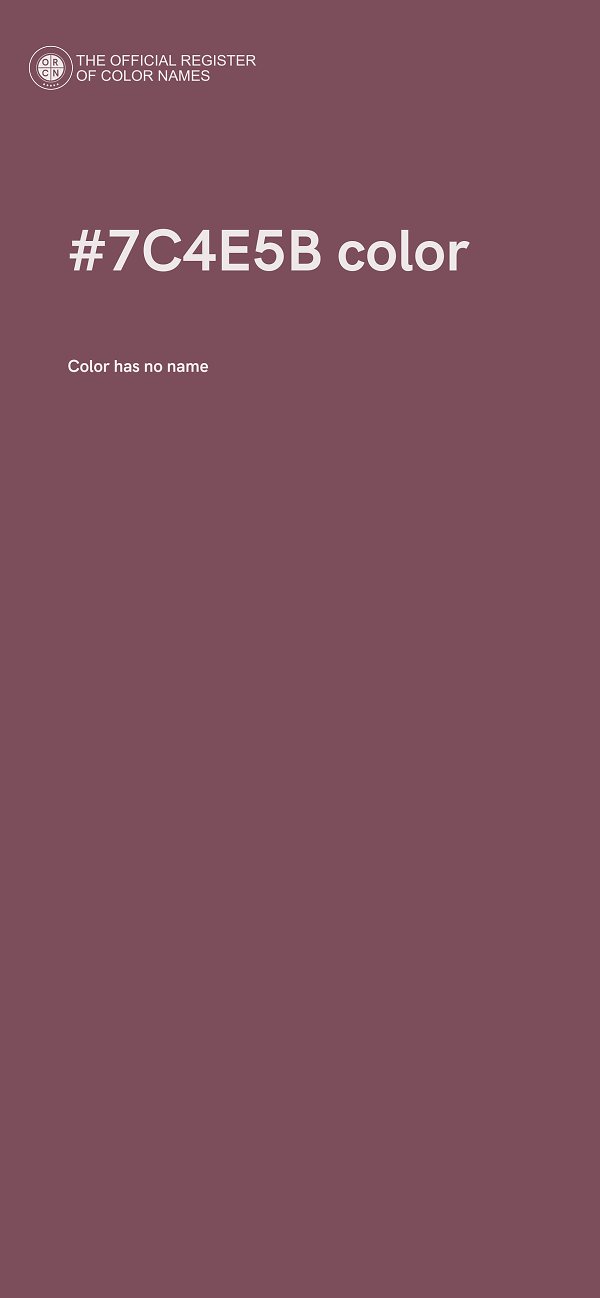 #7C4E5B color image