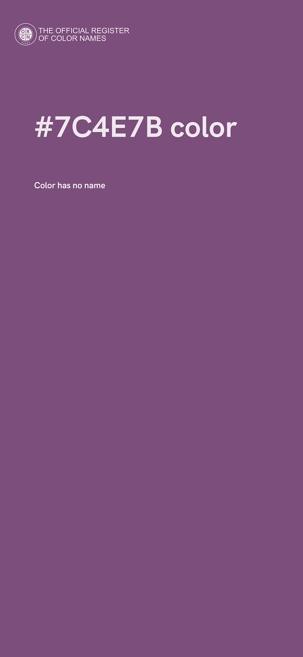 #7C4E7B color image