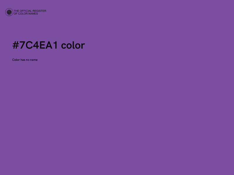 #7C4EA1 color image