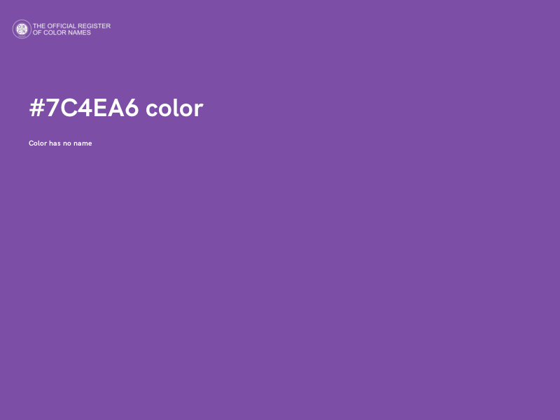 #7C4EA6 color image