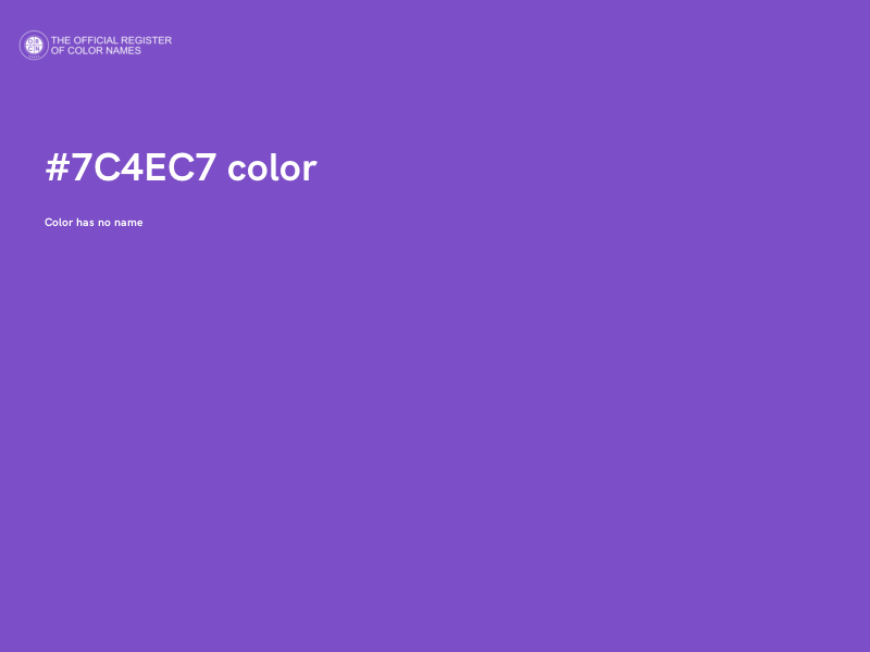 #7C4EC7 color image