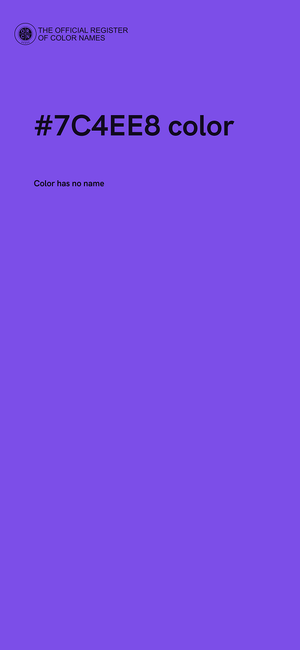 #7C4EE8 color image