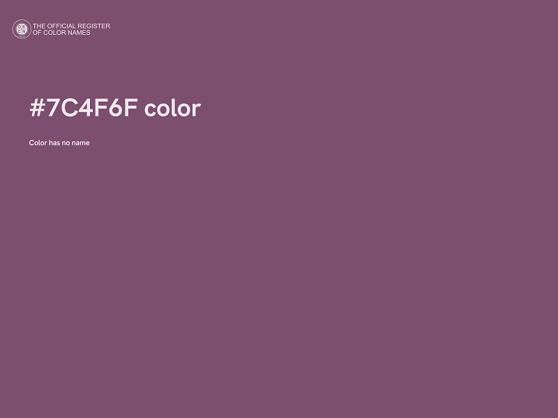 #7C4F6F color image