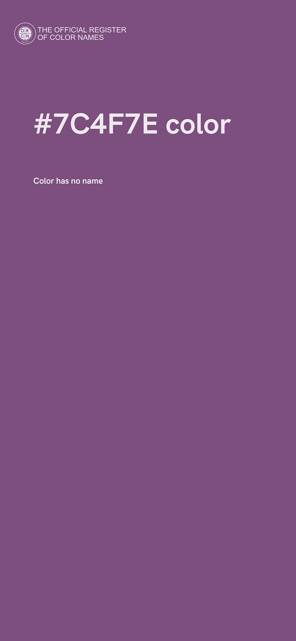 #7C4F7E color image
