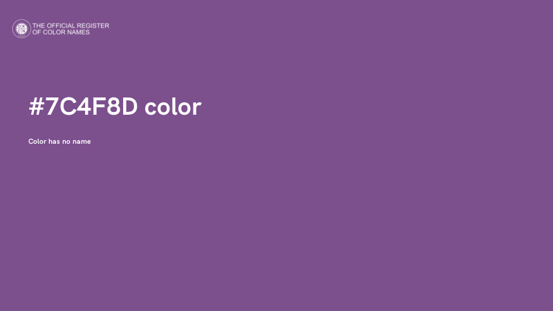 #7C4F8D color image
