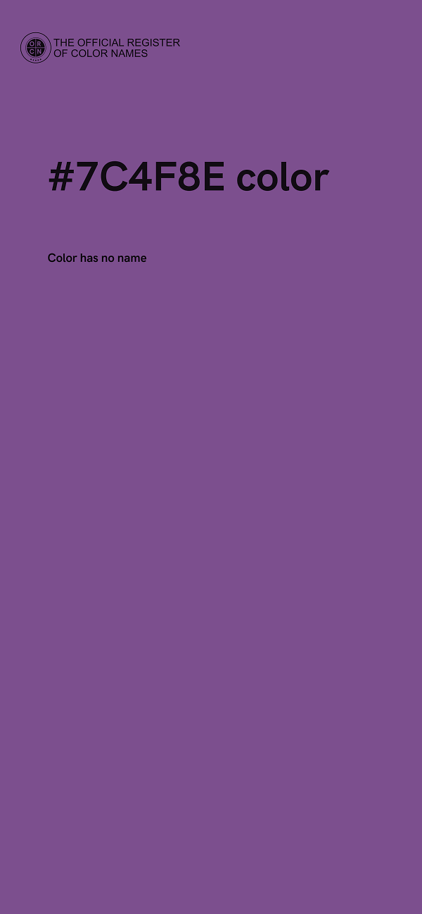 #7C4F8E color image