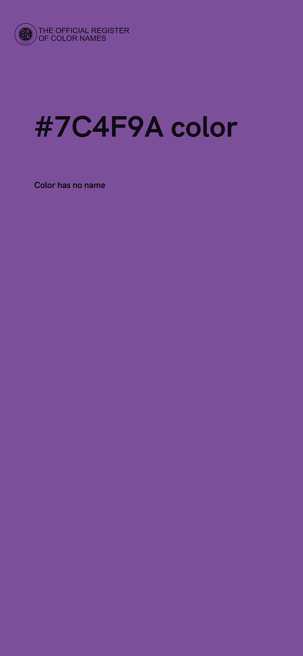 #7C4F9A color image