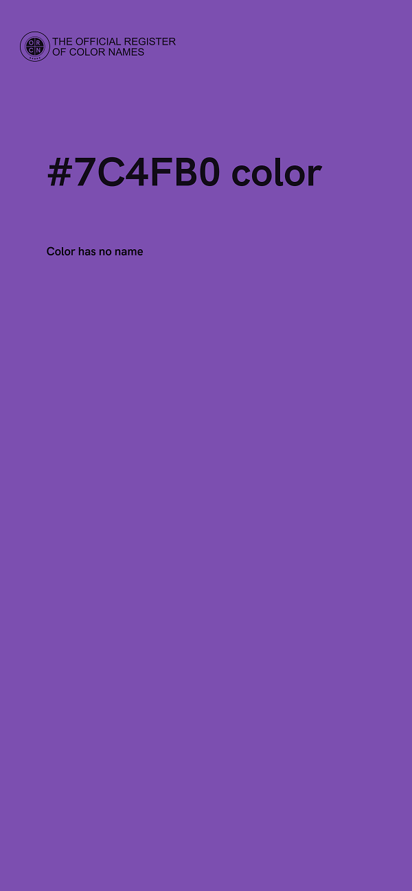 #7C4FB0 color image