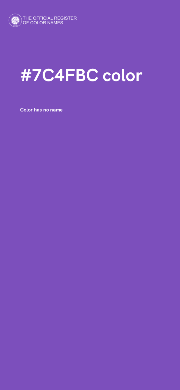 #7C4FBC color image