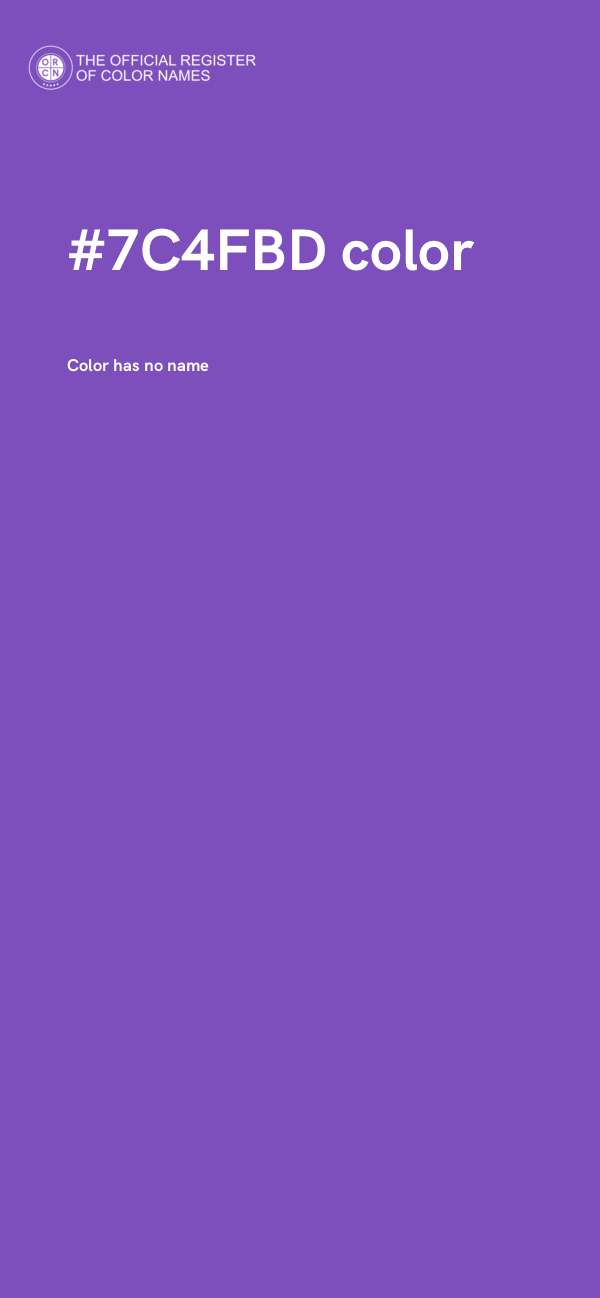 #7C4FBD color image