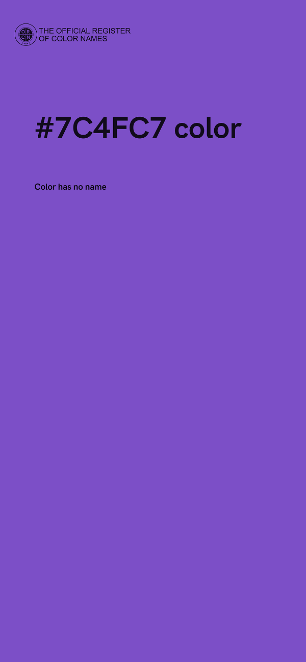 #7C4FC7 color image