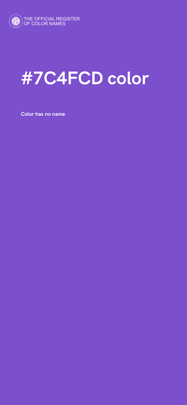 #7C4FCD color image