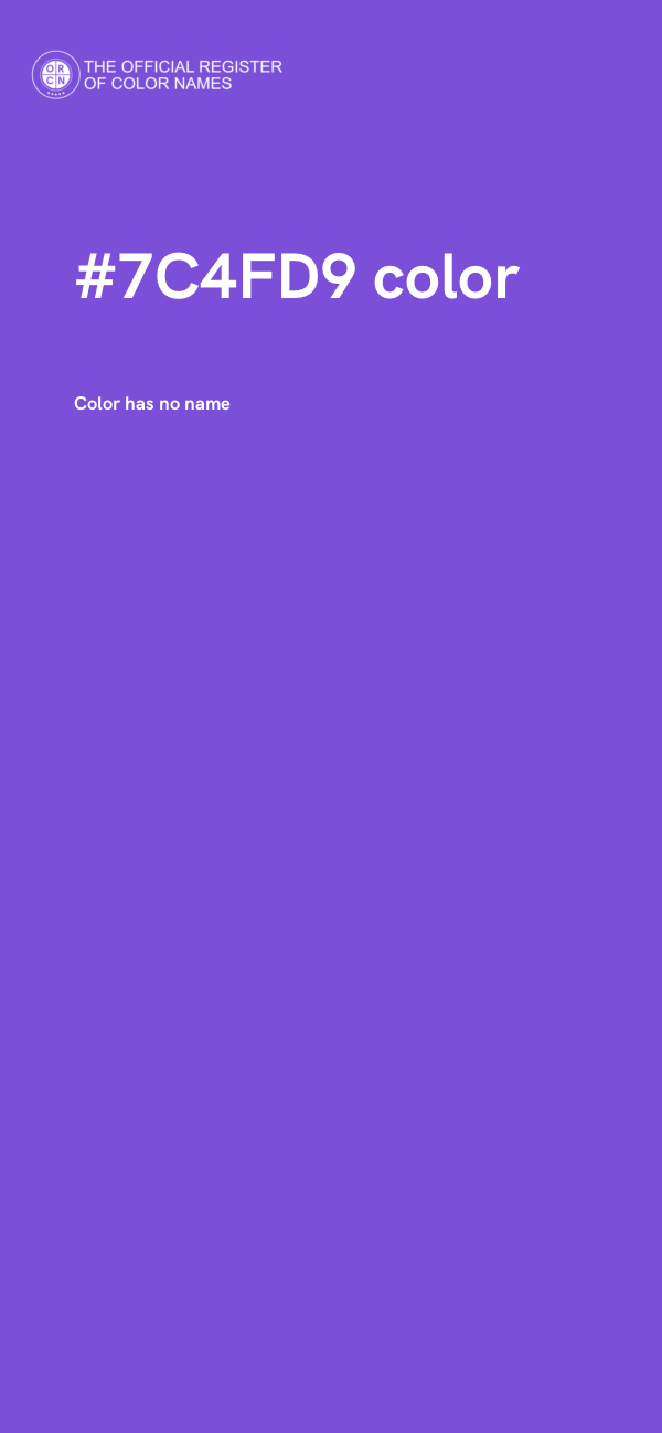 #7C4FD9 color image