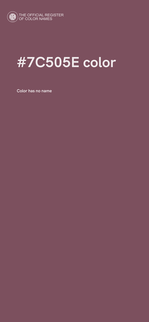#7C505E color image