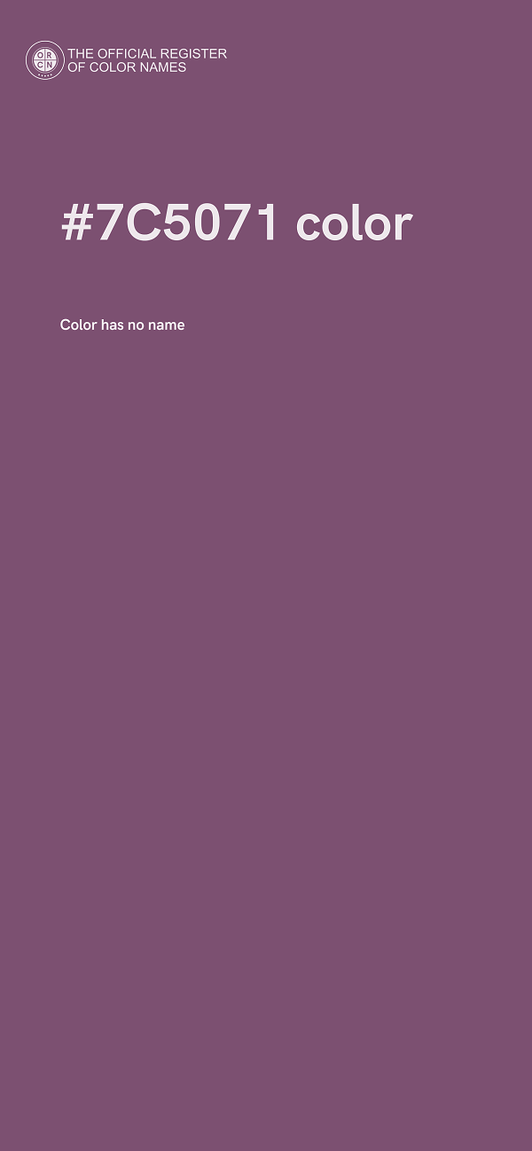 #7C5071 color image