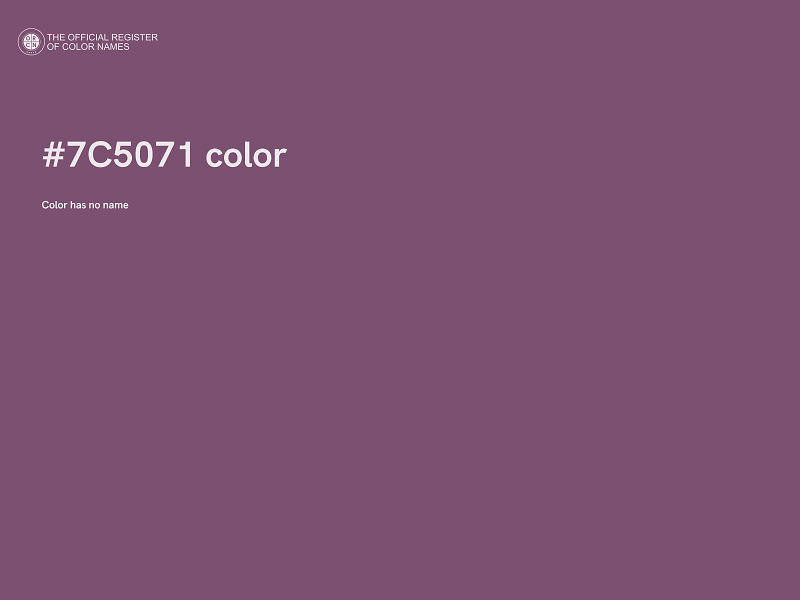 #7C5071 color image