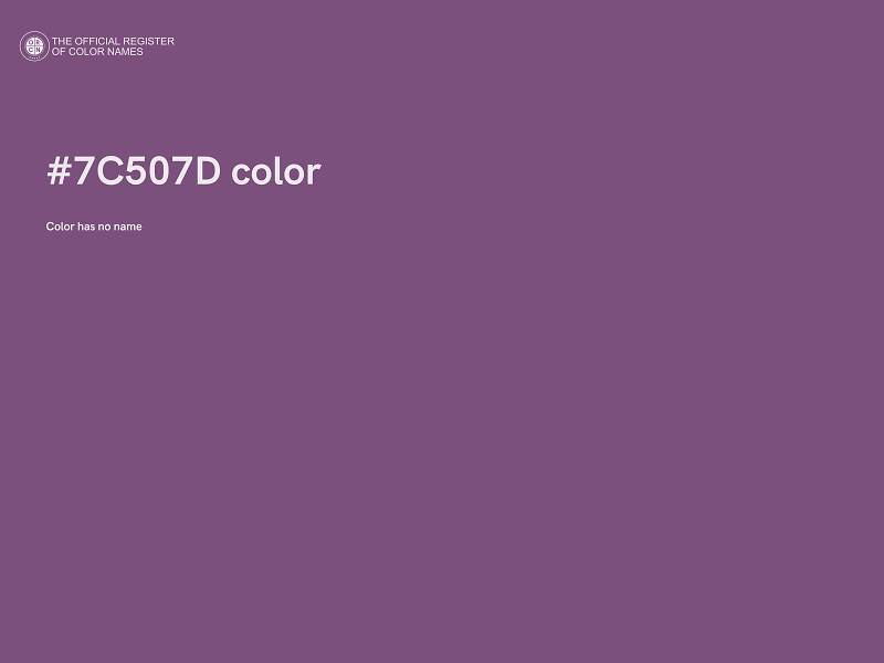 #7C507D color image