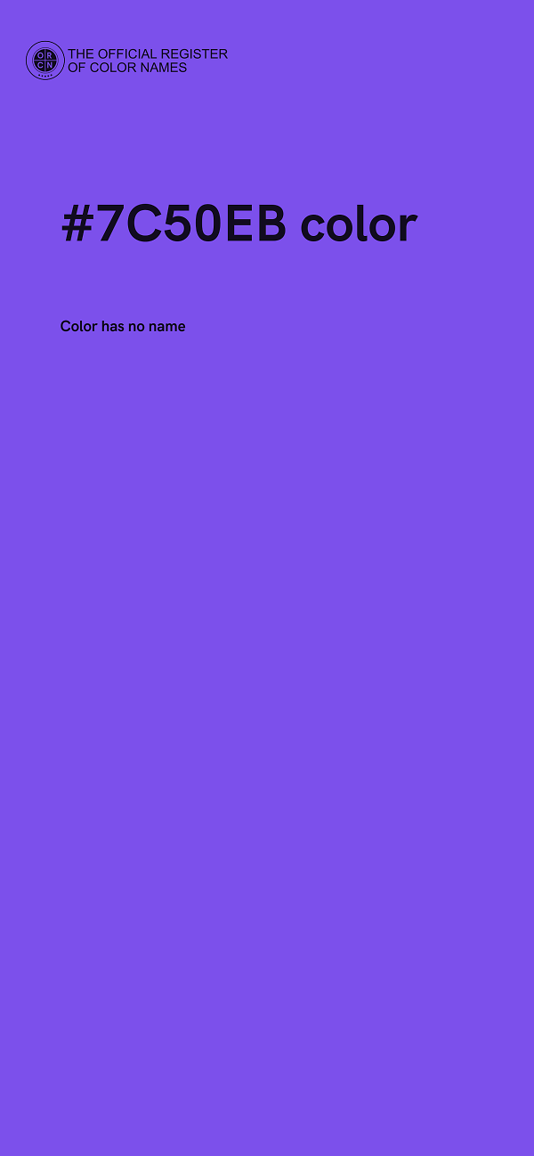 #7C50EB color image