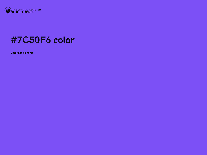 #7C50F6 color image