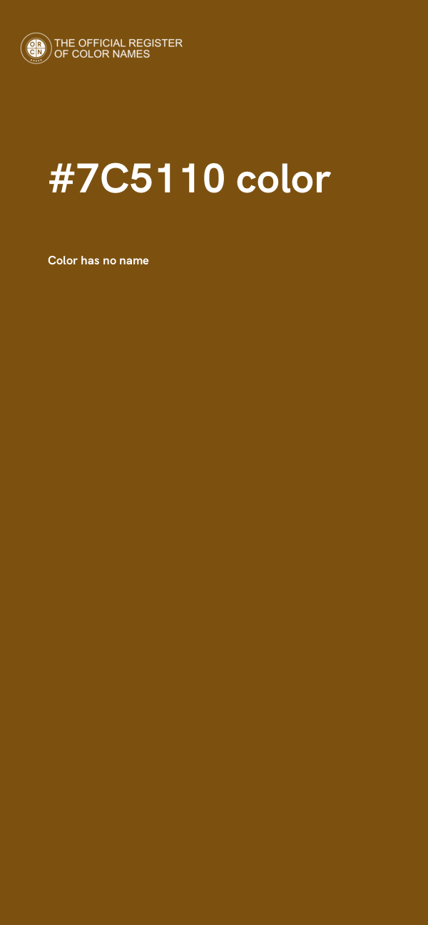 #7C5110 color image