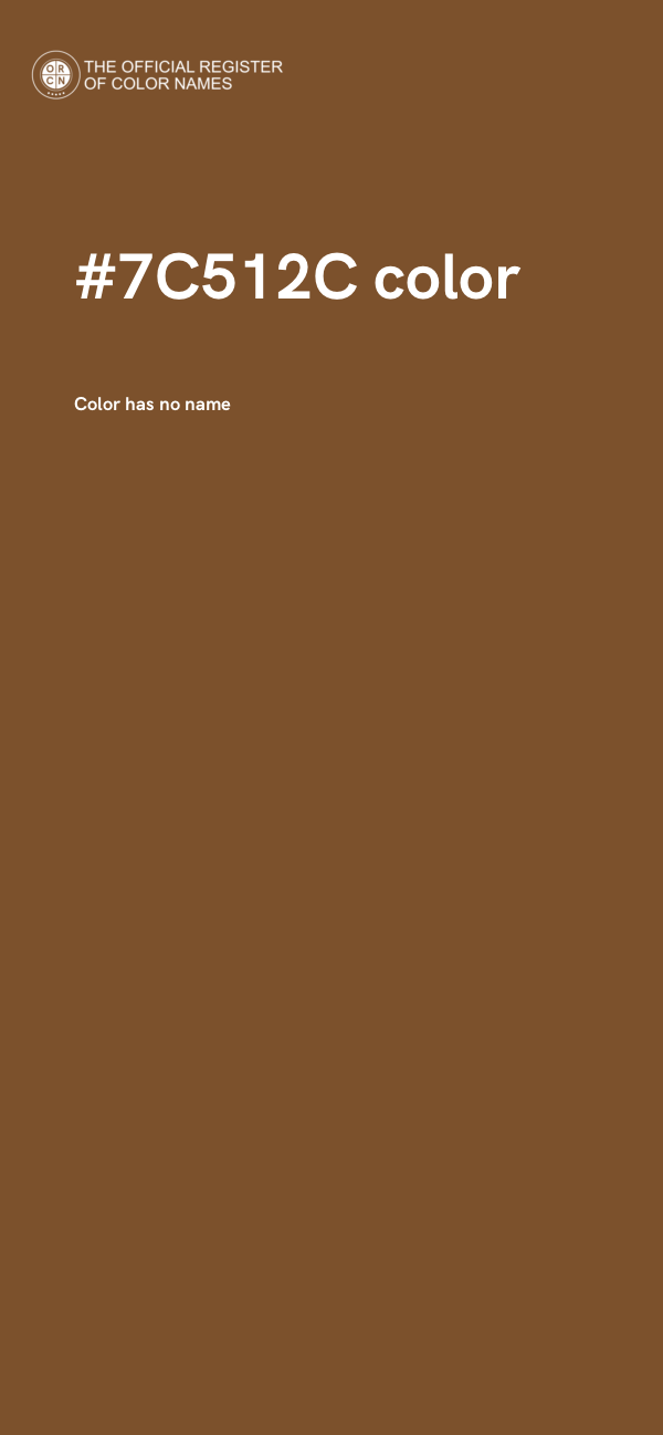 #7C512C color image