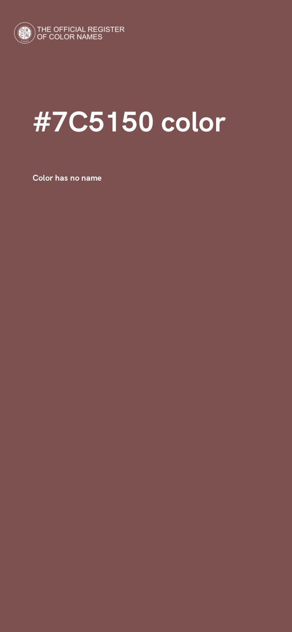 #7C5150 color image