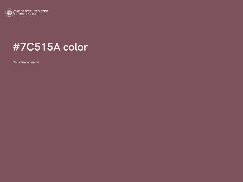 #7C515A color image