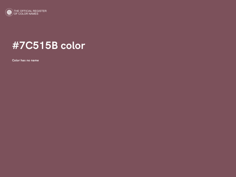 #7C515B color image