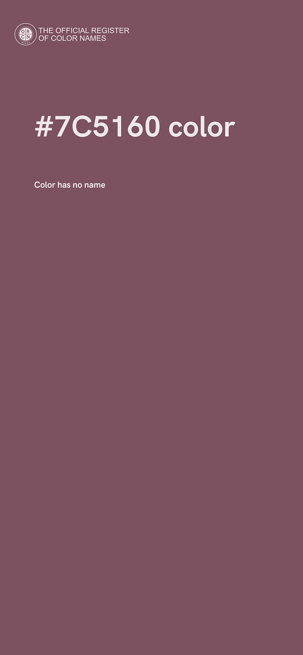#7C5160 color image