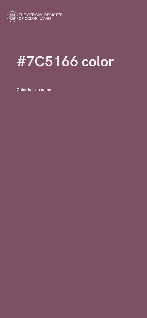 #7C5166 color image