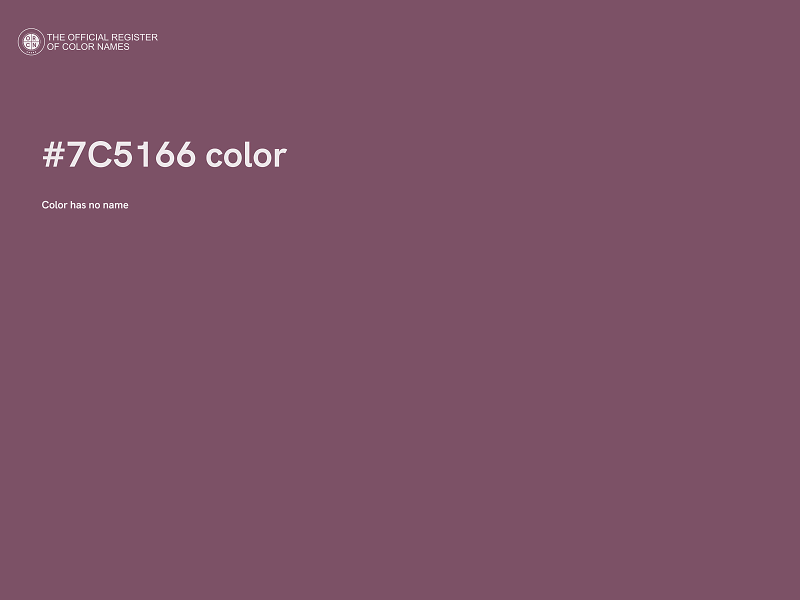 #7C5166 color image