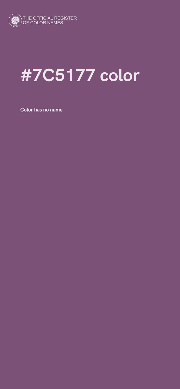 #7C5177 color image