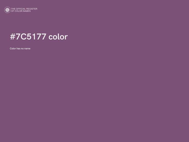 #7C5177 color image