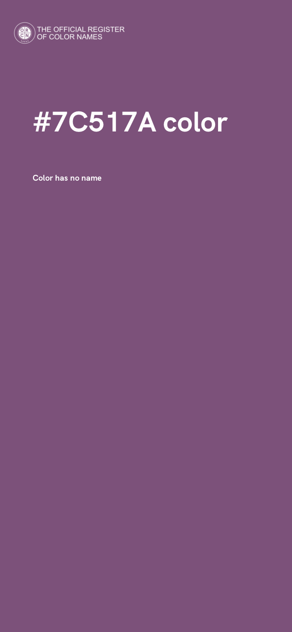 #7C517A color image