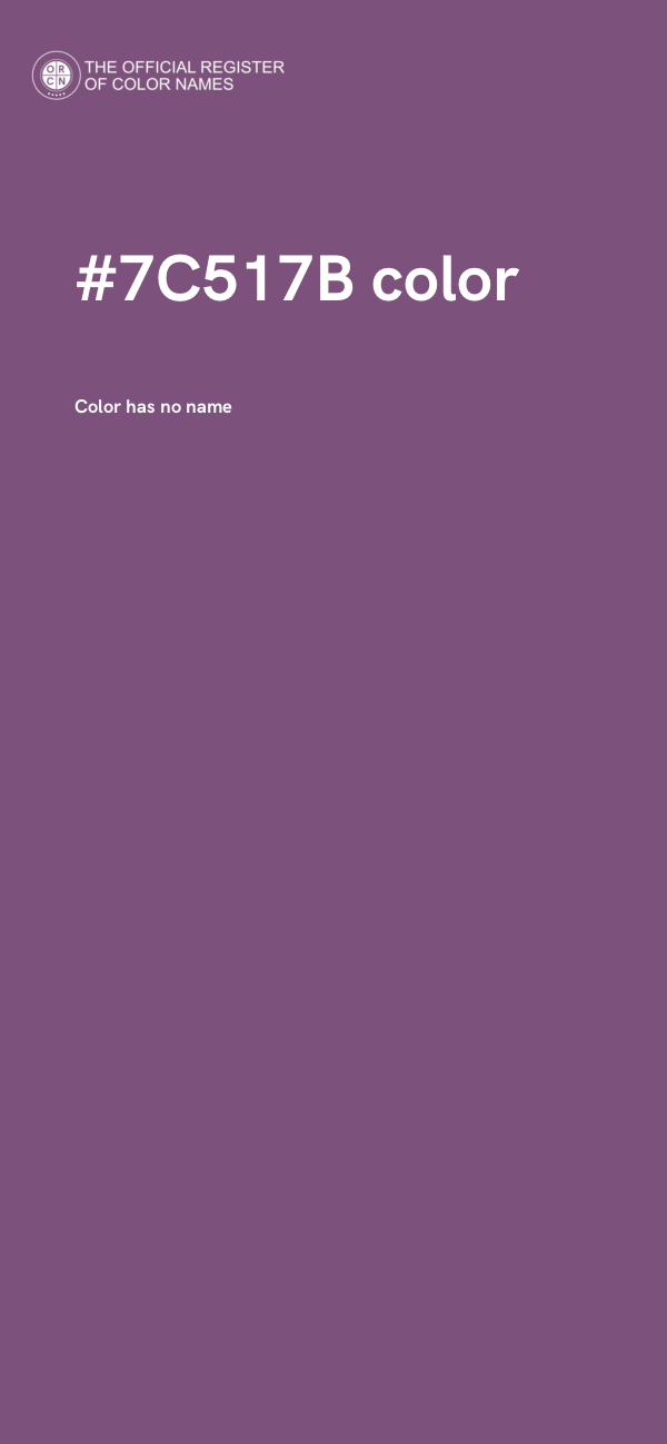 #7C517B color image
