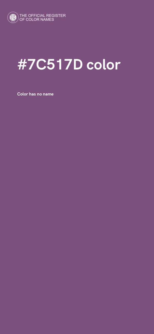#7C517D color image
