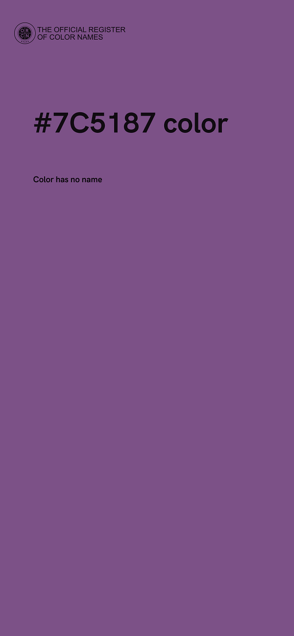 #7C5187 color image