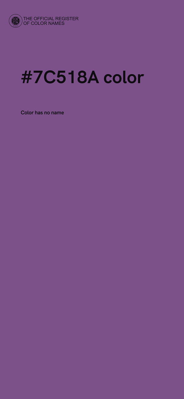 #7C518A color image