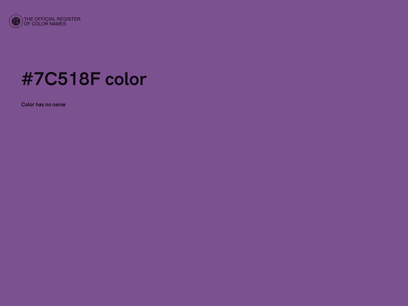 #7C518F color image