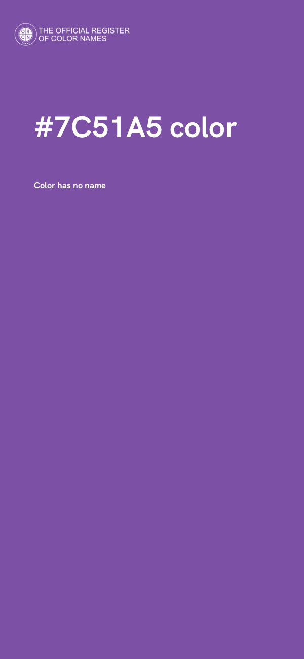 #7C51A5 color image