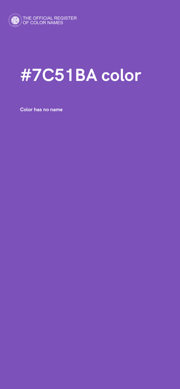 #7C51BA color image