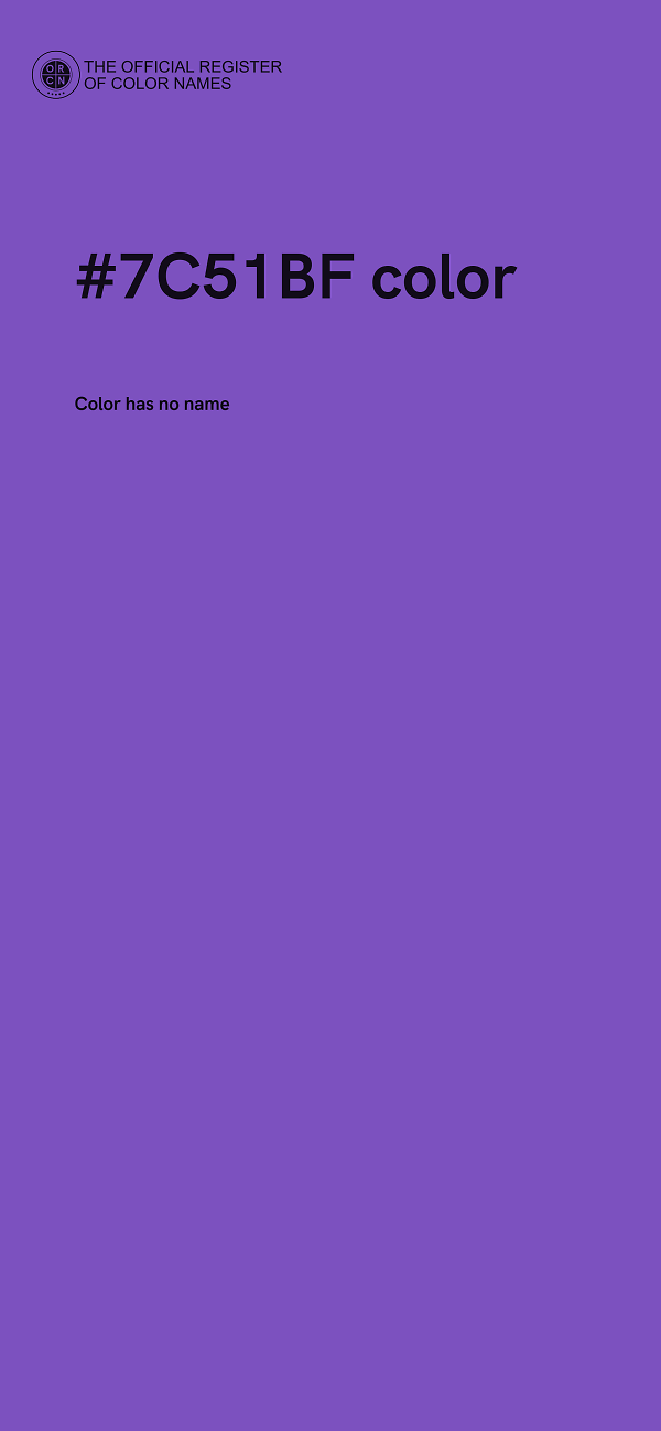 #7C51BF color image
