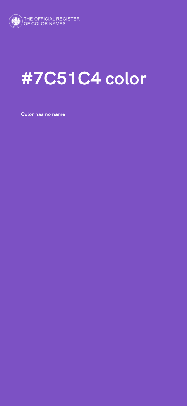 #7C51C4 color image