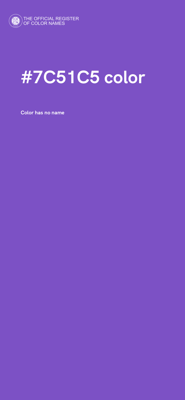 #7C51C5 color image