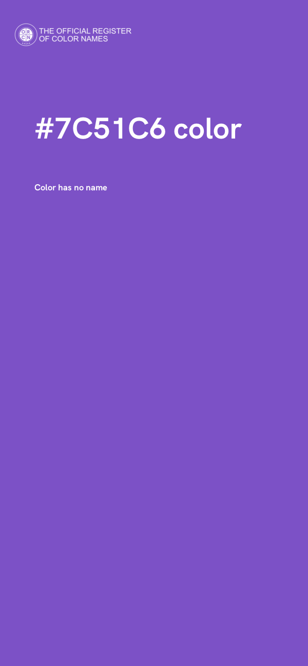 #7C51C6 color image